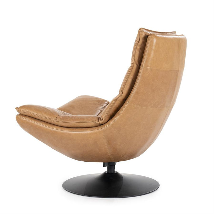 Fauteuil Sven - cognac boho leder