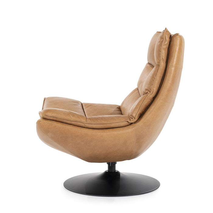 Fauteuil Sven - cognac boho leder