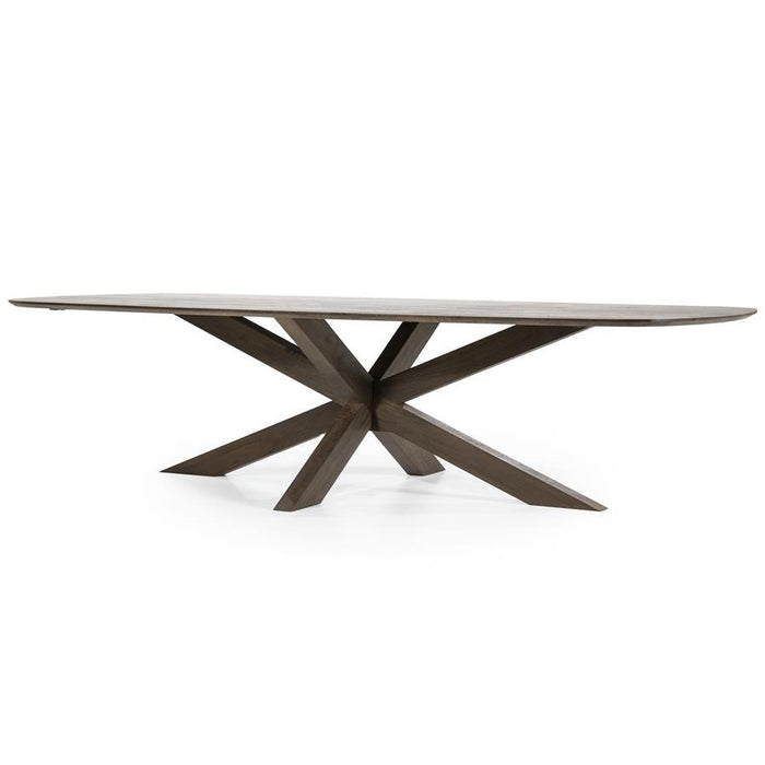 Eettafel Nikki 280x100 - bruin