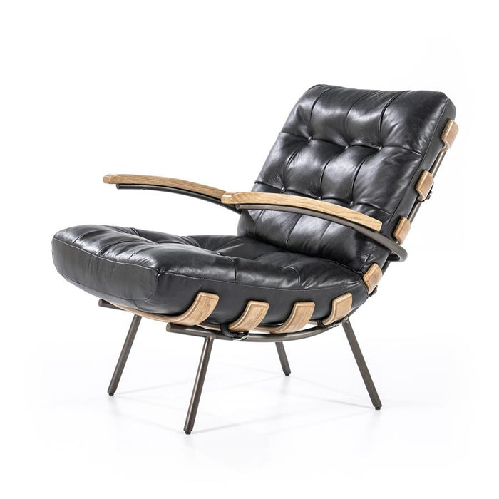 Fauteuil Bastiaan - zwart java leder