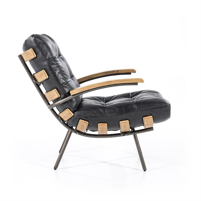 Fauteuil Bastiaan - zwart java leder