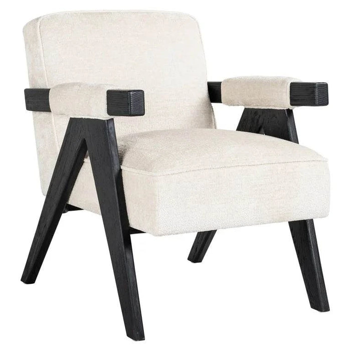 Fauteuil Cooper white chenille