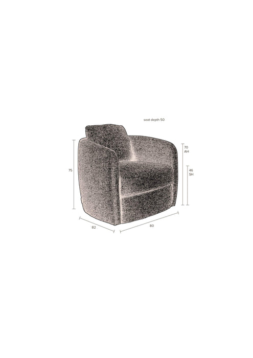 Boho Fauteuil Stone