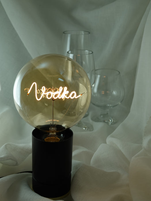 Dekorative Lampe „Wodka“ – verkabelt