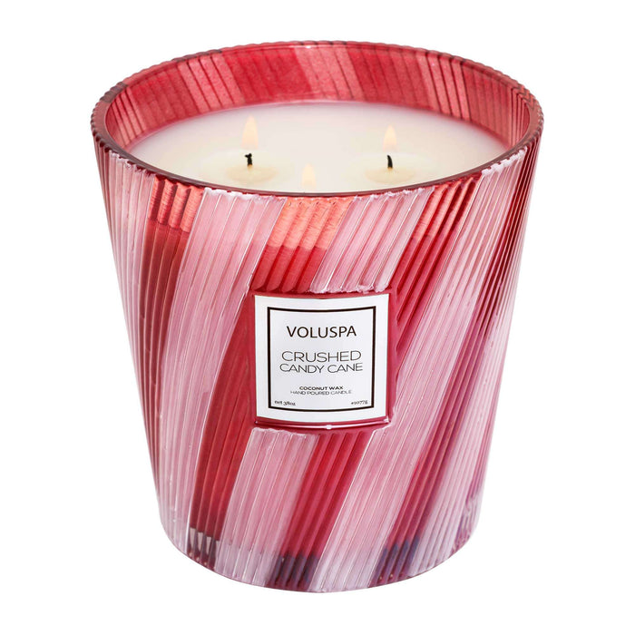 Voluspa Geurkaars Crushed Candy Cane - 3 Lonten Hearth