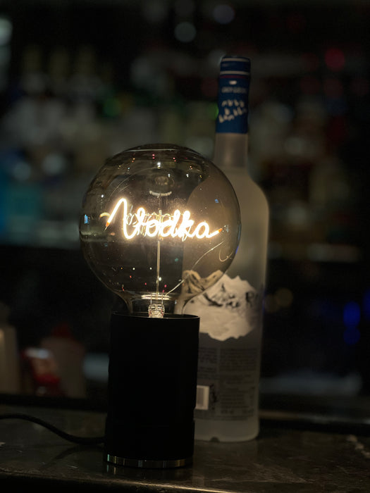 Dekorative Lampe „Wodka“ – verkabelt