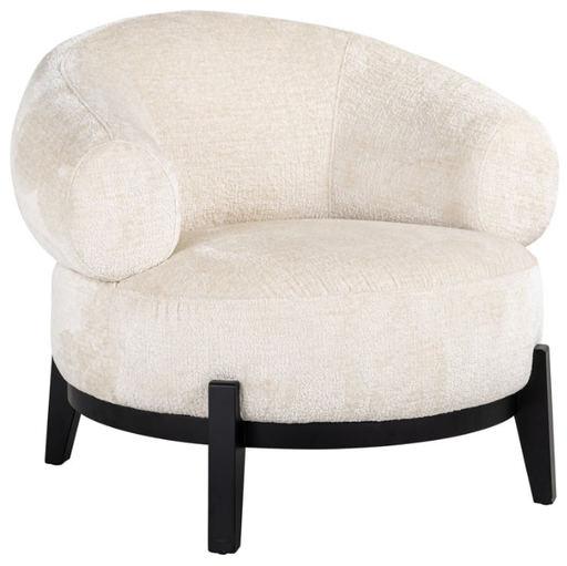 Fauteuil Montana white chenille