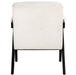 Fauteuil Cooper white chenille