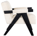 Fauteuil Cooper white chenille