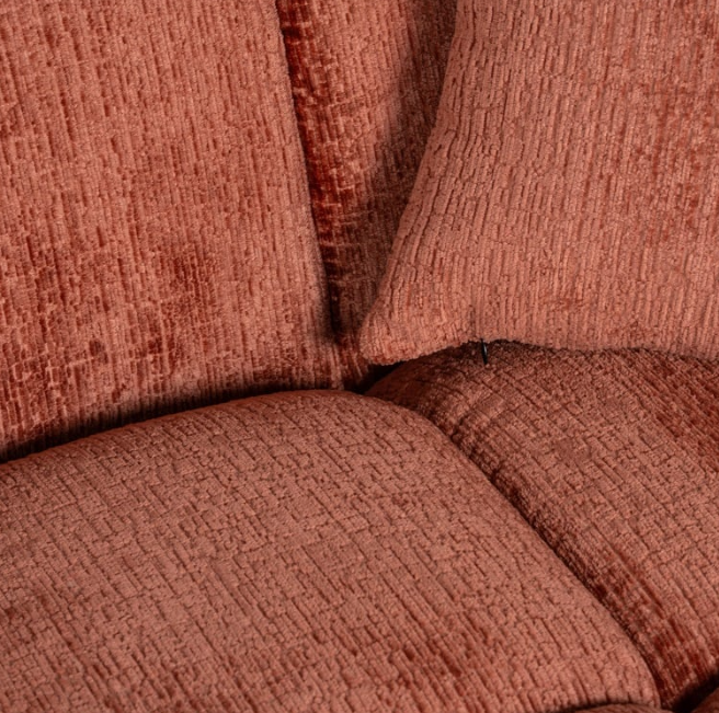 Sofa Cube 3-zits + lounge rechts (blush)