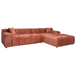 Sofa Cube 3-zits + lounge rechts (blush)