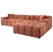 Sofa Cube 3-zits + lounge rechts (blush)