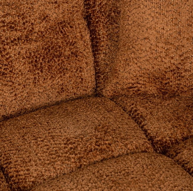 Sofa Cube 3-zits + lounge rechts (Cinnamon)