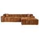 Sofa Cube 3-zits + lounge rechts (Cinnamon)