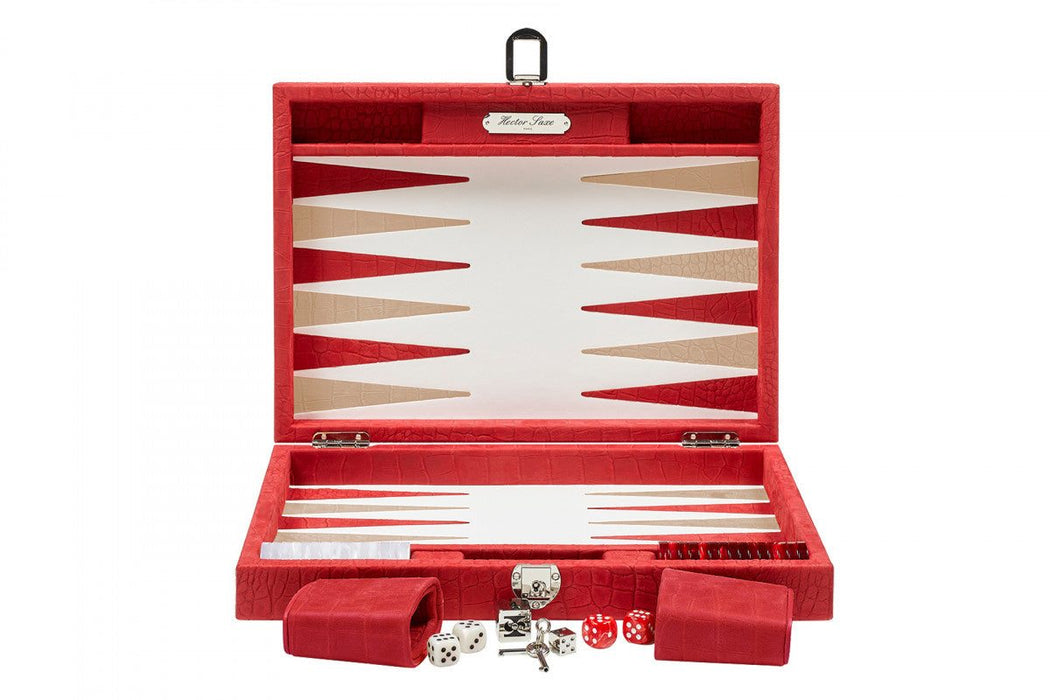 Backgammon Alain – Krokoleder