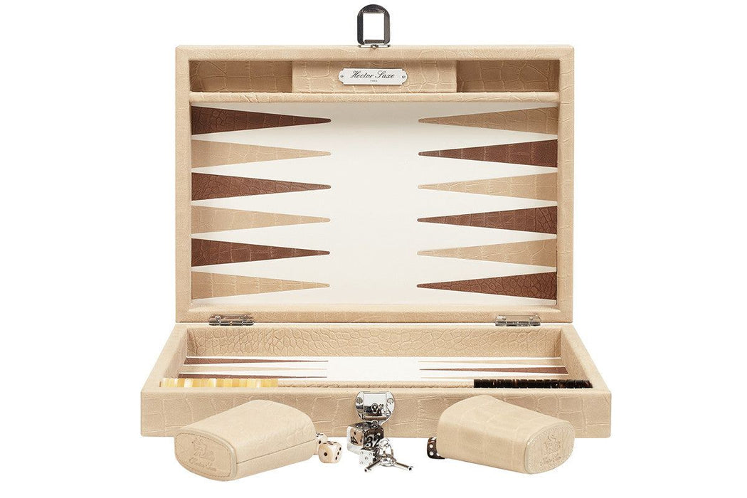 Backgammon Alain – Krokoleder