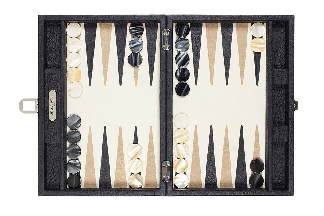 Backgammon Alain – Krokoleder