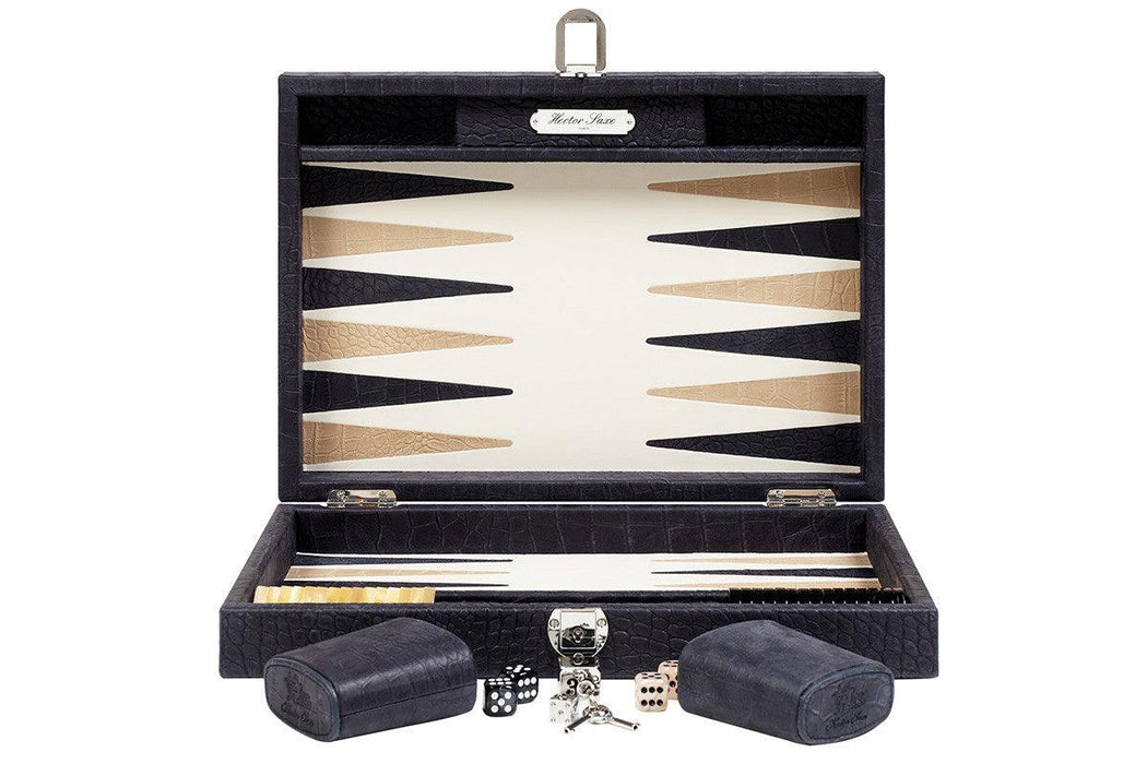 Backgammon Alain – Krokoleder