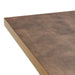 Stalux Eettafel 'Roos' 240 x 100cm, kleur goud / lederlook bruin