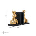 Boekenstandaard Cony (Black/gold)