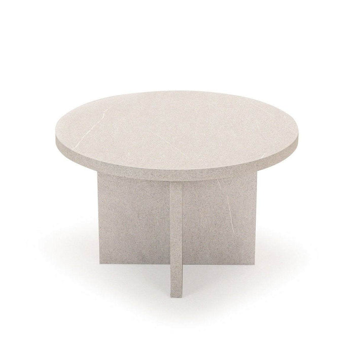 Ronde Salontafel Celine 60cm, kleur grijs natuursteen