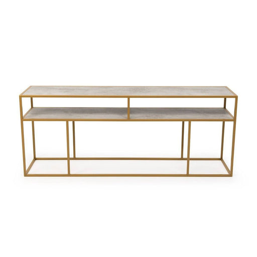 Stalux Side-table 'Teun' 200cm, kleur goud / beton