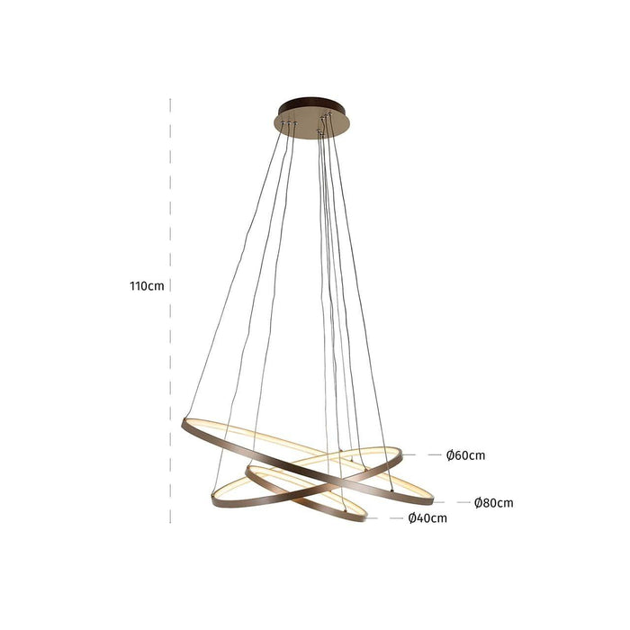 Hanglamp Amira goud (Gold)