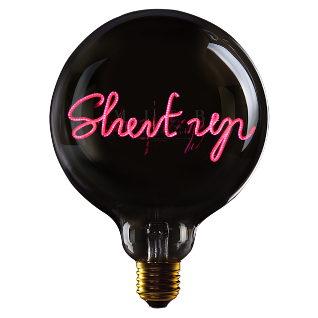 Dekorative Lampe „Shut Up“ – verkabelt