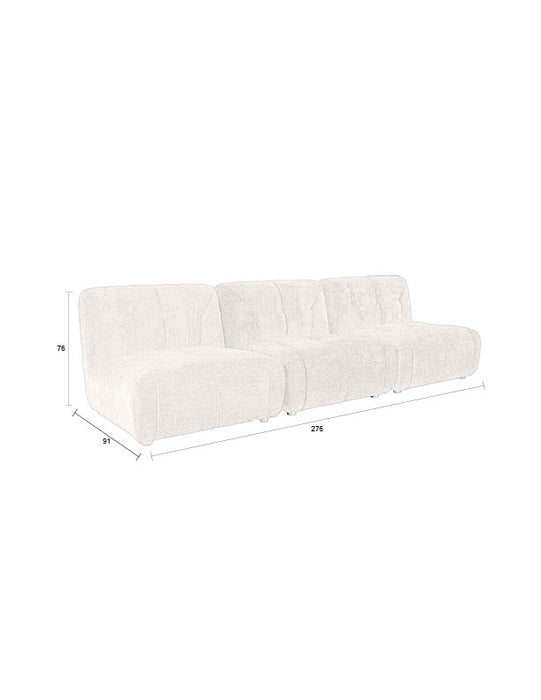 Giada Bank 3-seater Plum