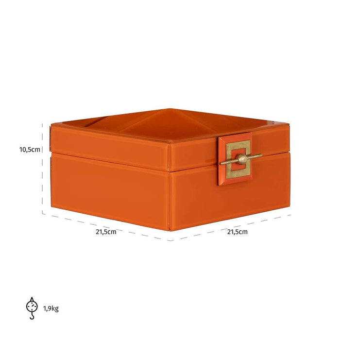 Juwelen box Bodine oranje groot