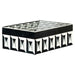 Juwelenbox Licia groot (Black/white)