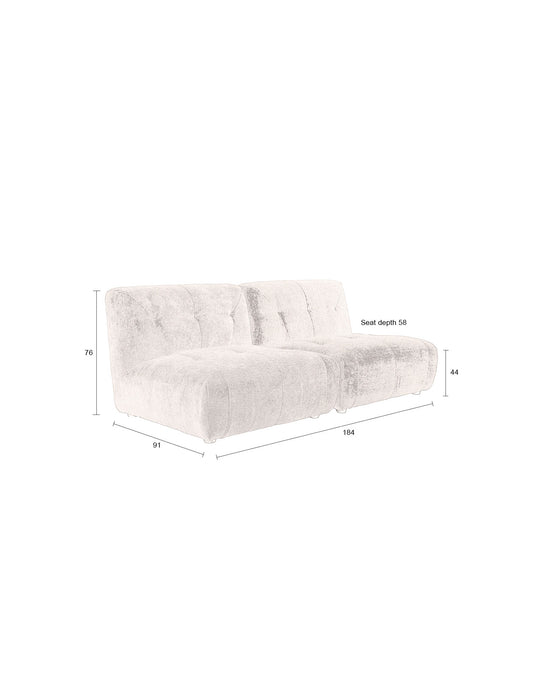 Giada Sofa 2-zits Plum