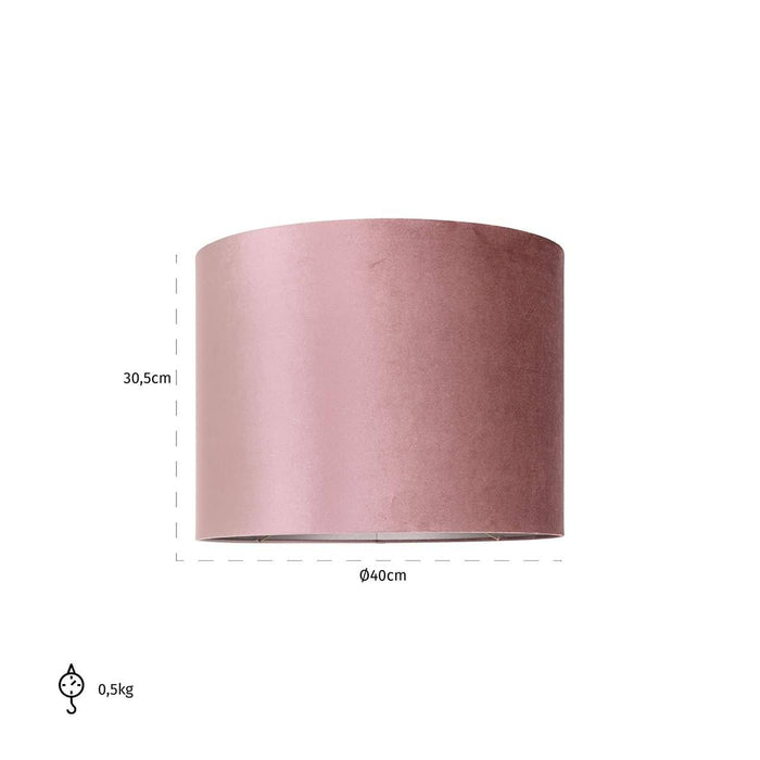 Lampshade Old rose cylinder 40Ø (Italian-4008 Old Rose)