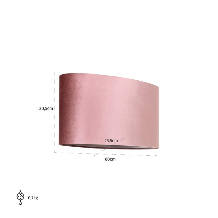 Lampshade Old rose oval (Italian-4008 Old Rose)