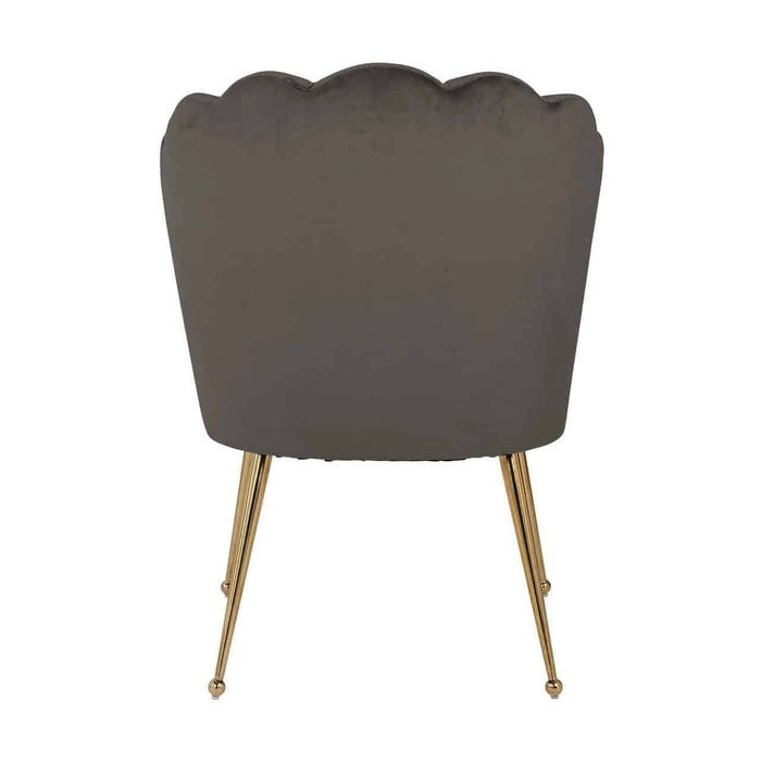 Stoel Pippa stone velvet / gold