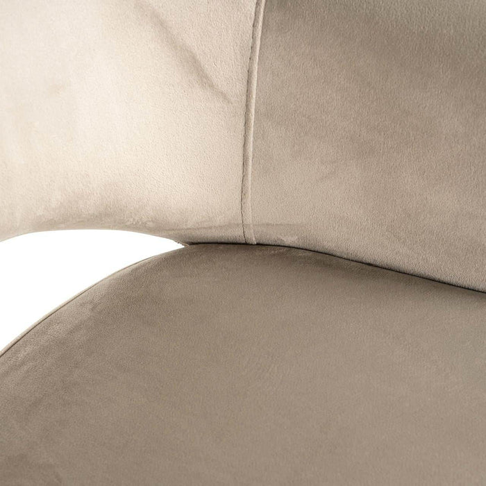 Stoel Giovanna trendy nature/quartz khaki fire retardant