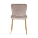 Stoel Odessa Khaki Brushed Gold