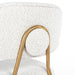 Counterstoel Xenia white bouclé / brushed gold (Copenhagen 900 Bouclé 