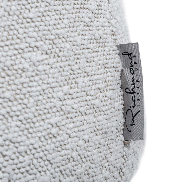 Poef Tribe 41Ø white bouclé fire retardant (Copenhagen 900 Bouclé Whit