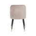 Stoel Alicia khaki velvet fire retardant