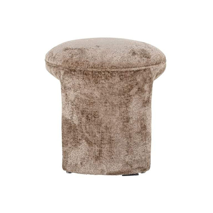 Poef Fargo taupe chenille (Bergen 104 taupe chenille)