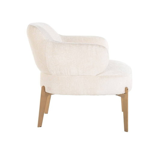 Fauteuil Venus white chenille