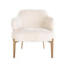 Fauteuil Venus white chenille