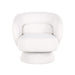 Draaifauteuil Senna white furry (Himalaya 900 white furry)