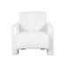 Fauteuil Casey white furry fire retardant