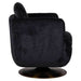 Draaifauteuil Turner black chenille (Bergen 809 black chenille)