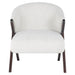 Fauteuil Mia white bouclé