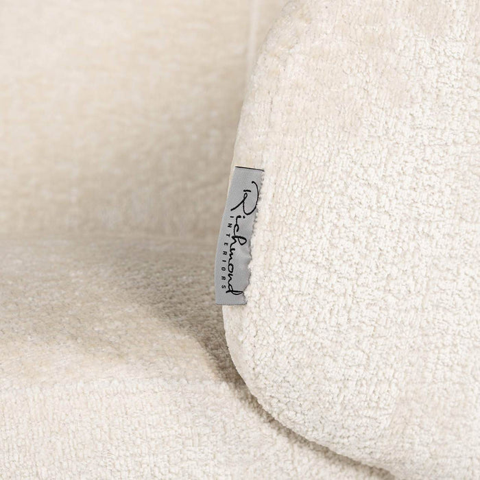 Chair Amphara white chenille fire retardant