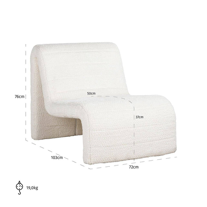 Fauteuil Kelly lovely white