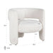 Fauteuil Lima sheep white